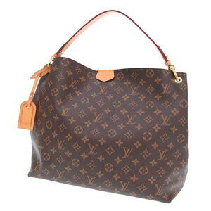 Louis Vuitton Monogram Graceful Shoulder Bag Brown Pivoine Canvas